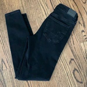 American eagle hi-rise black jegging